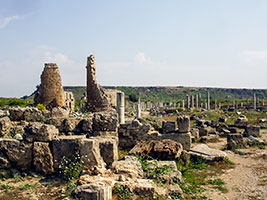 Perge ruins of the city gate